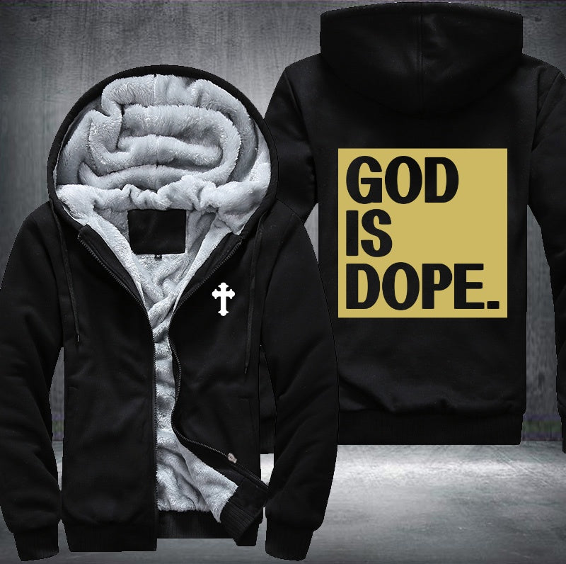 God is dope Fleece Jacket