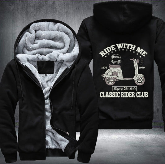 Ride with me rider club Fleece Jacket