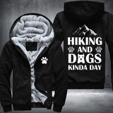 Hiking and dogs Fleece Jacket