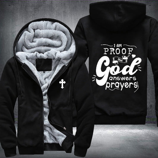 God answer prayers Fleece Jacket