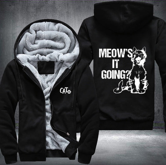 MEOW'S IT GOING? Fleece Jacket