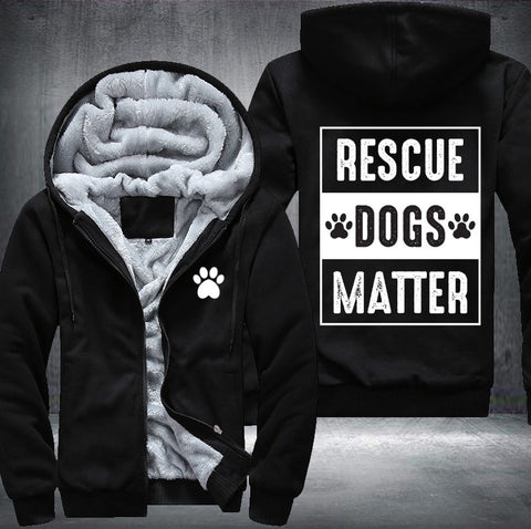 Rescue dogs matter Fleece Jacket