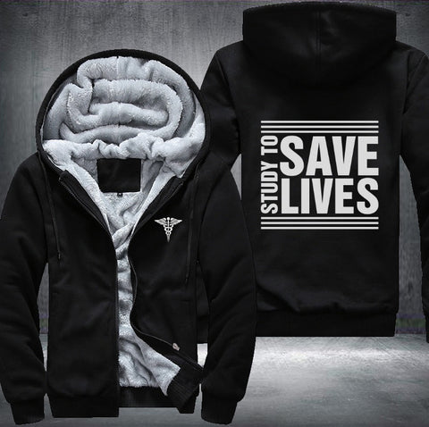 Study to save lives Fleece Jacket