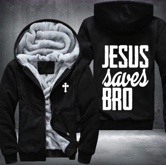 Jesus saved bro Fleece Jacket