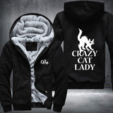 CRAZY CAT LADY Fleece Jacket