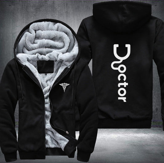 Doctor printed Fleece Jacket