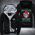 CATS DON'T TELL THE POLICE Fleece Jacket
