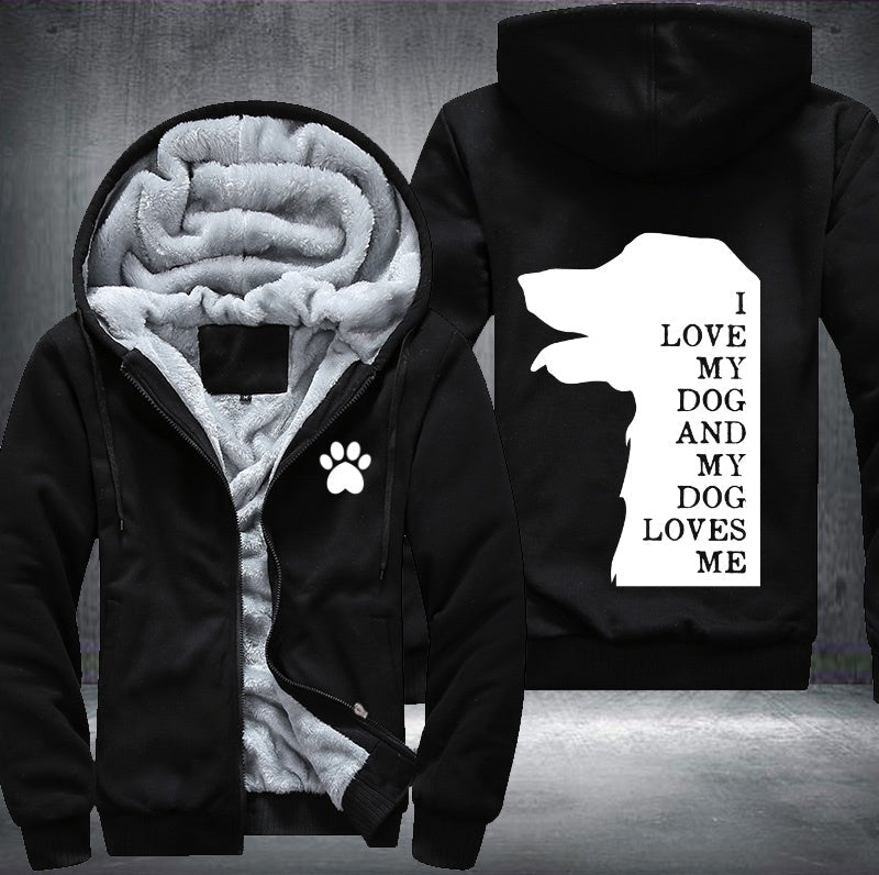 I love my dog Fleece Jacket