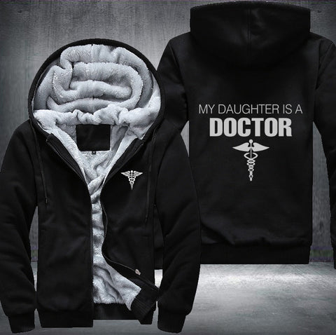 My daughter is a doctor Fleece Jacket