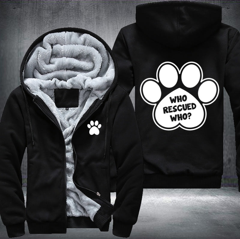 Funny dog feet Fleece Jacket