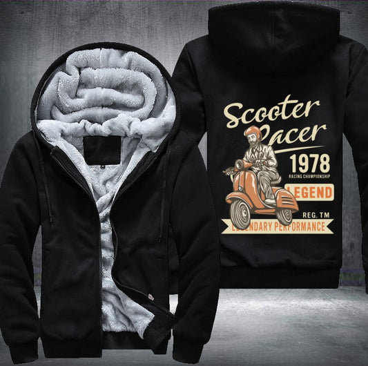 Scooter racer 1978 legend Fleece Jacket