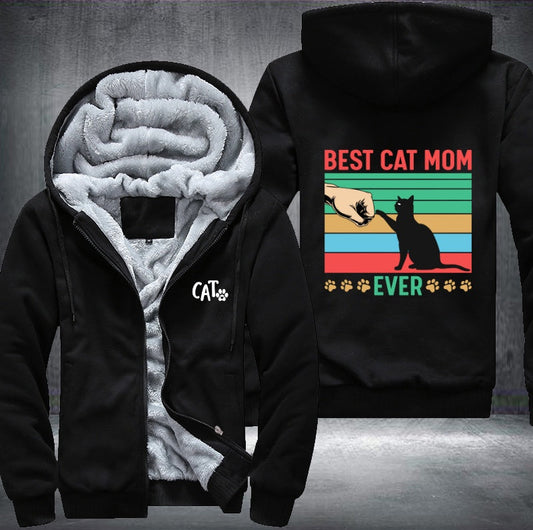 BEST CAT MOM EVER Fleece Jacket