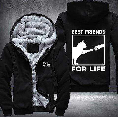 CAT BEST FRIENDS FOR LIFE Fleece Jacket