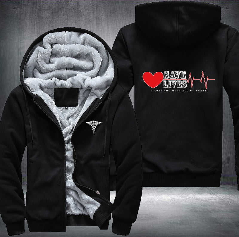 Save lives Fleece Jacket