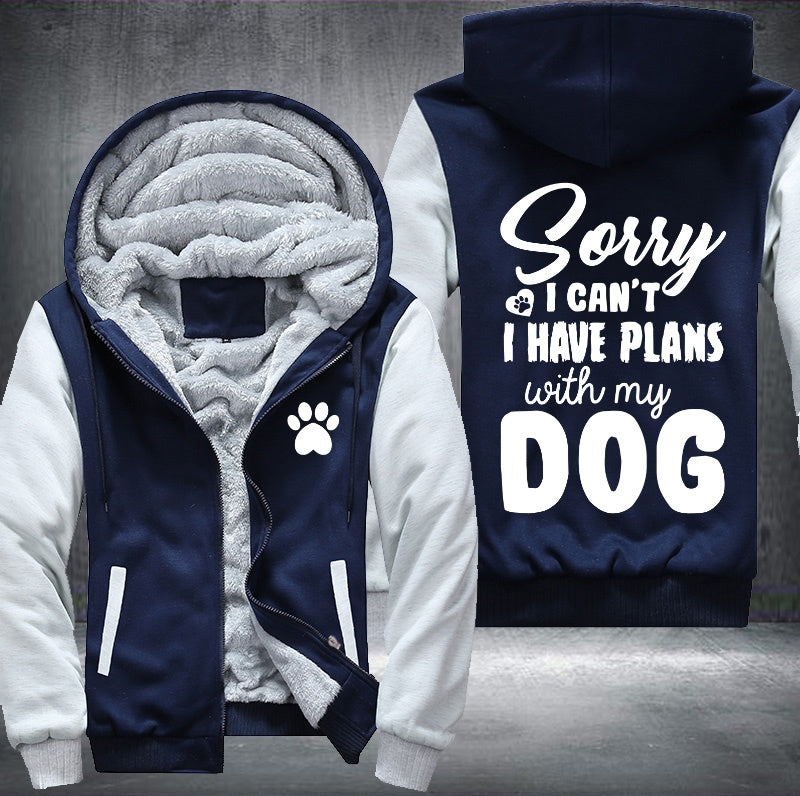 Plan with my dog Fleece Jacket