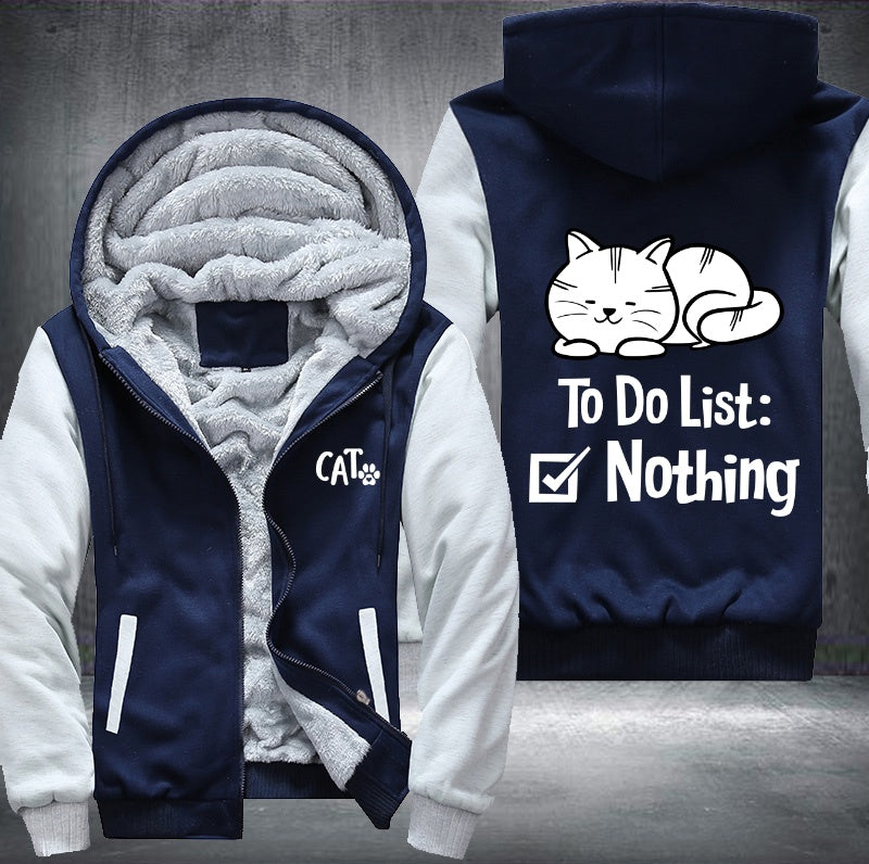 CAT To do list Fleece Jacket