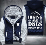Hiking and dogs Fleece Jacket
