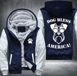 Dog bless America Fleece Jacket