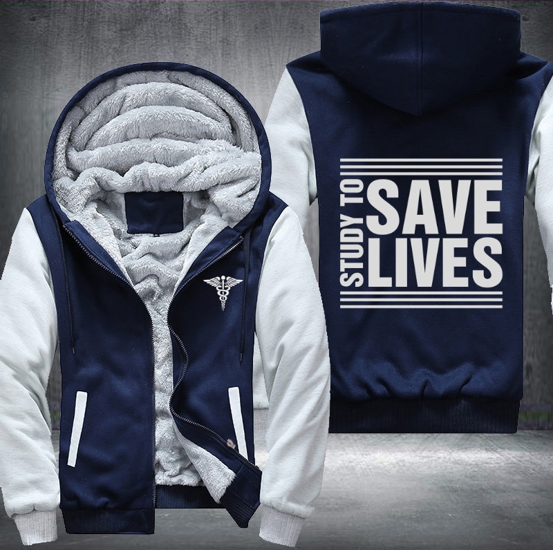 Study to save lives Fleece Jacket