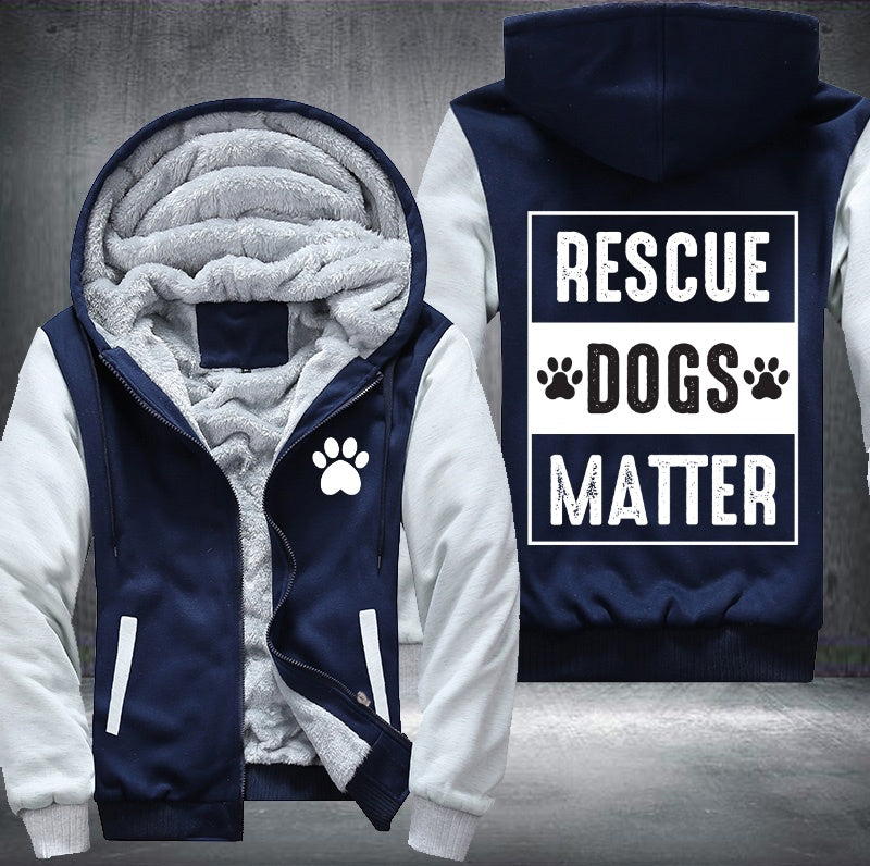 Rescue dogs matter Fleece Jacket