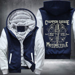 Garage motorcycle repair and service Fleece Jacket
