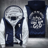 There is no rock like our god Fleece Jacket