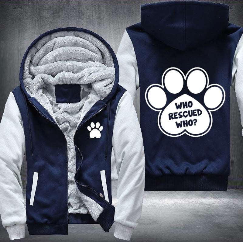 Funny dog feet Fleece Jacket