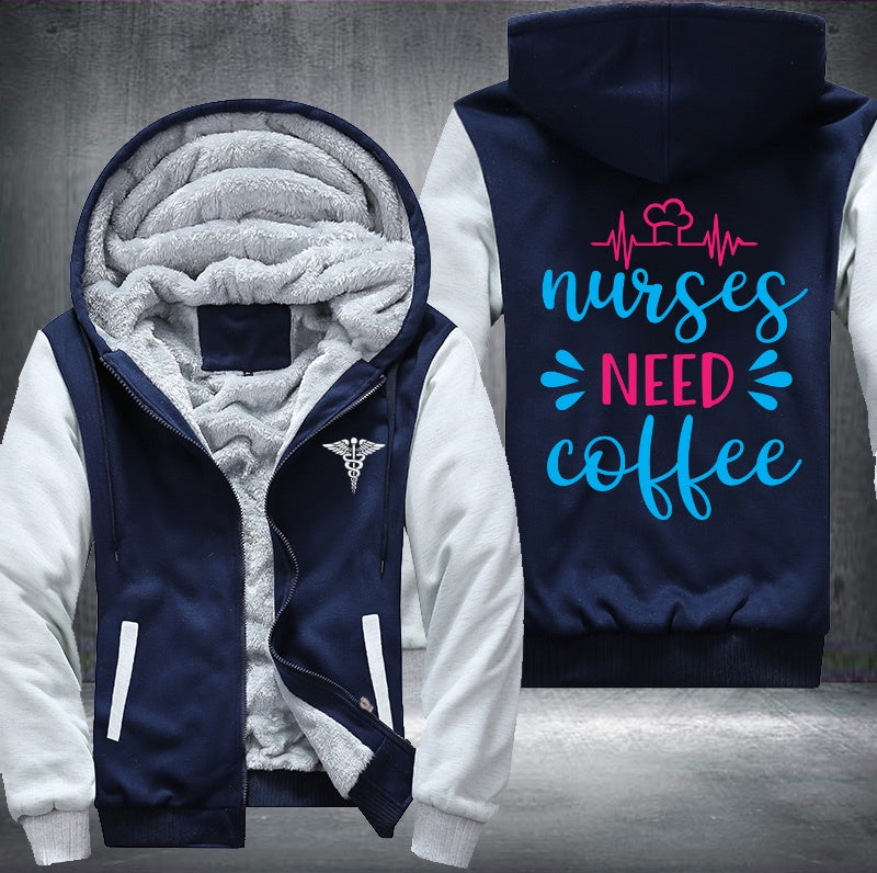 Nurses coffee Fleece Jacket