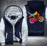 Cat Bicycle Fleece Jacket