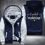 Greated with a purpose Fleece Jacket