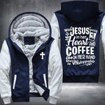 With Jesus Fleece Jacket