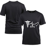 RN Nurse Heartbeat T-shirt