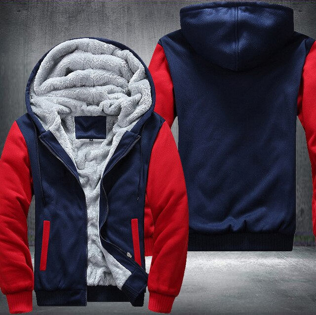 RED FLEECE JACKET (CUSTOMIZE)