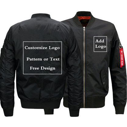 Black Bomber Jacket (Customize)