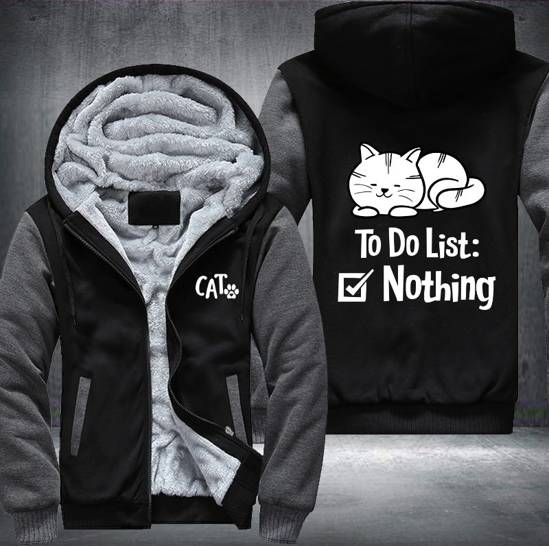 CAT To do list Fleece Jacket