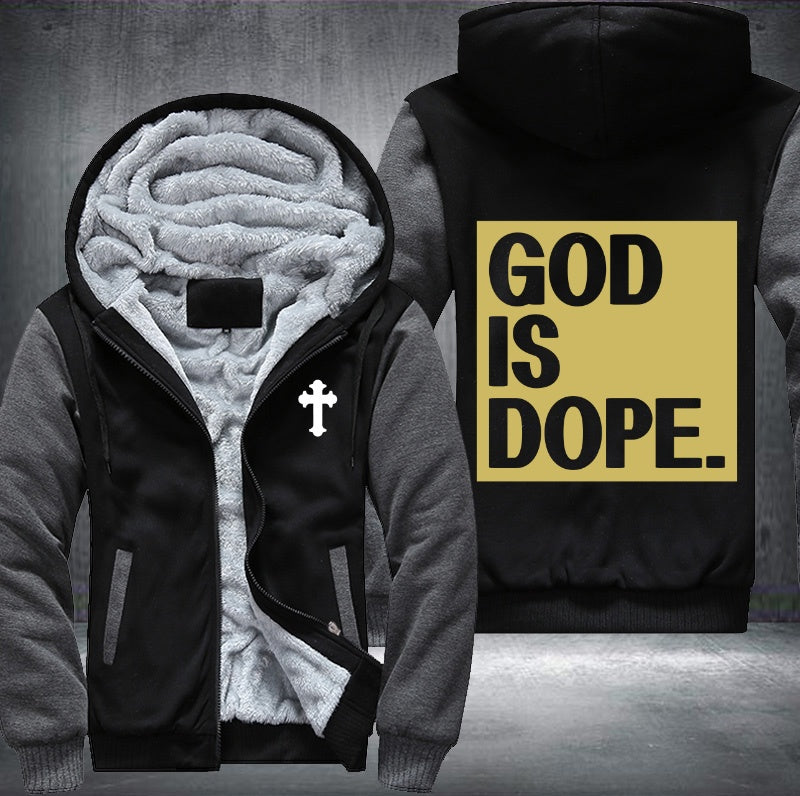 God is dope Fleece Jacket