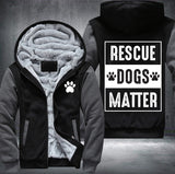 Rescue dogs matter Fleece Jacket
