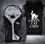 CRAZY CAT LADY Fleece Jacket