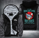 CATS DON'T TELL THE POLICE Fleece Jacket