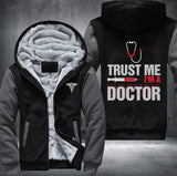 Trust me I'm a doctor printed Fleece Jacket