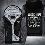 Nurse Coffe Fleece Jacket