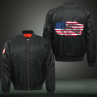 4x4 USA Flag Bomber Jacket