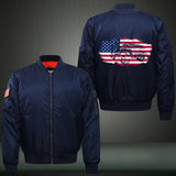 4x4 USA Flag Bomber Jacket