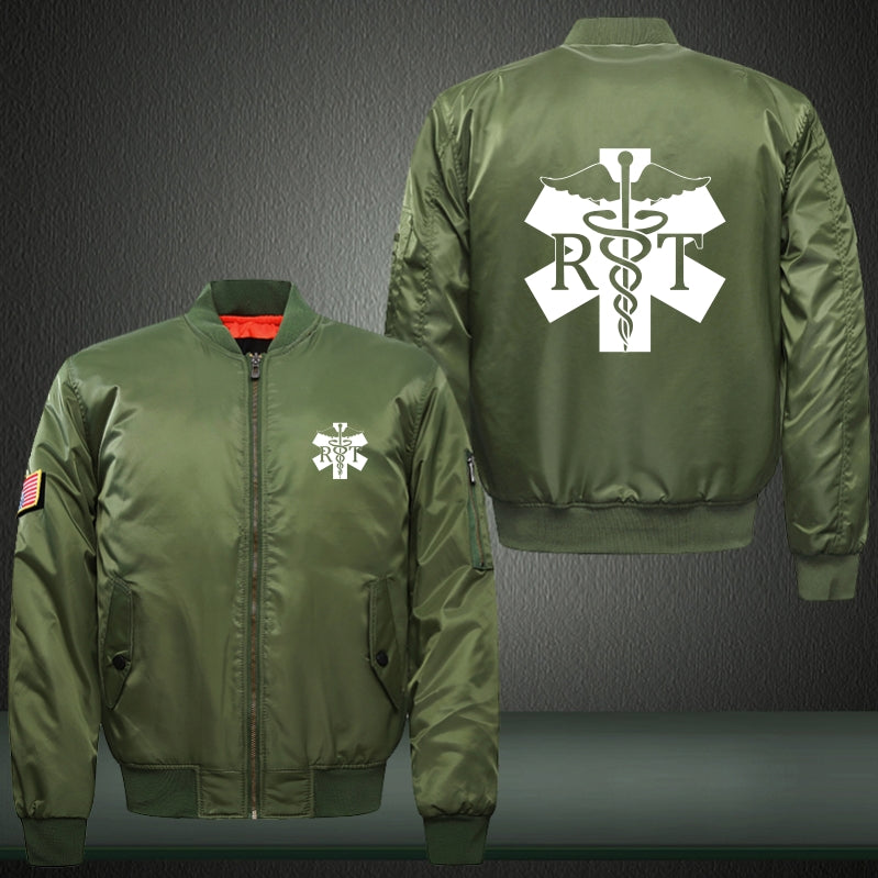 RT Respiratory Therapist Bomber Jacket