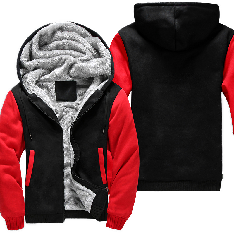 Red-Black Fleece Jacket