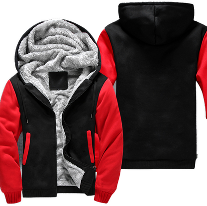 Red-Black Fleece Jacket (CUSTOMIZE)