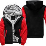 Red-Black Fleece Jacket (CUSTOMIZE)