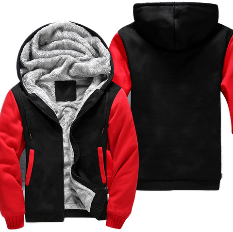 Red-Black Fleece Jacket (CUSTOMIZE)