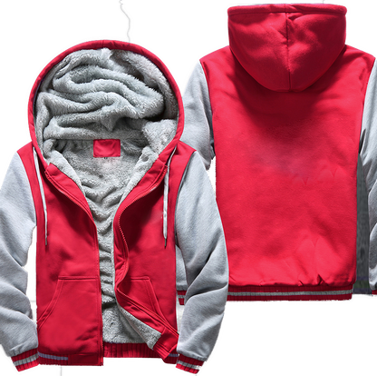 Red & White Fleece Jacket