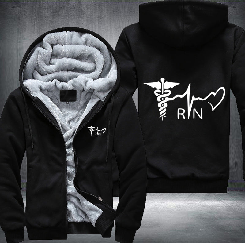 RN Nurse Heart Beat Hoodie